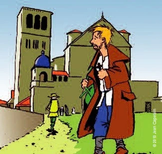 Benoît Labre arrivant à Assise
